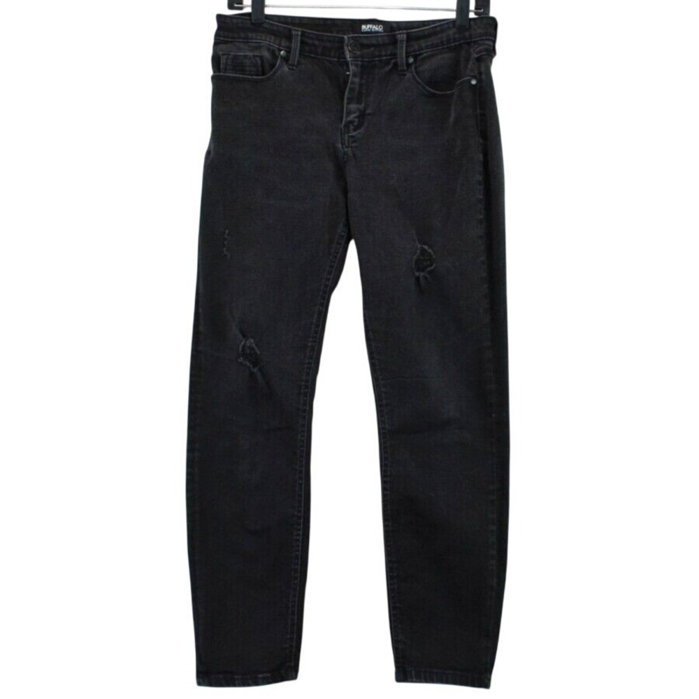 Buffalo David‎ Bitton Women's Black Distressed Skinny Jeans Size 8/29